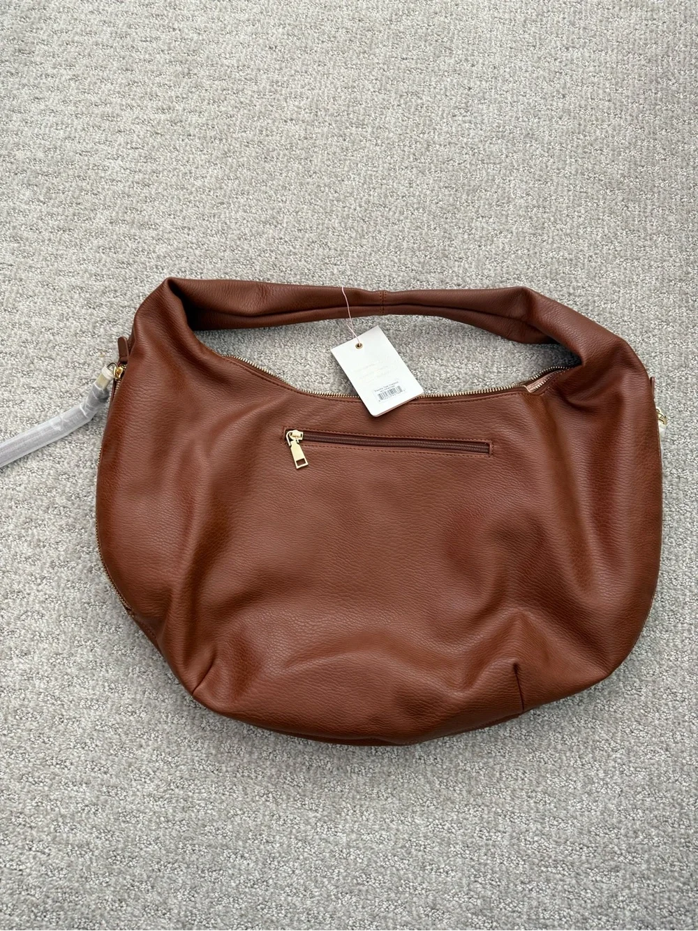 Women’s Brown Leather Hobo Slouchy Shoulder Bag